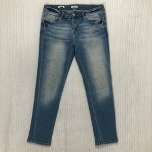 VIGOSS Women Blue Wash Denim Jeans Size 32 Straight Leg Casual Comfort